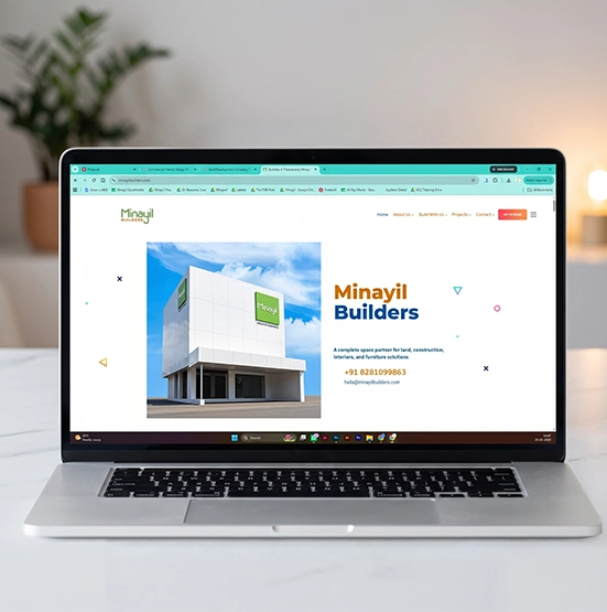 Real Estate Developer | Website image of Minayil Builders